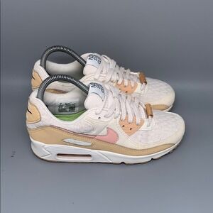 Nike Air Max 90 Sun Club Sail Pink Running Shoes DJ9997-101 Womens Sz 7